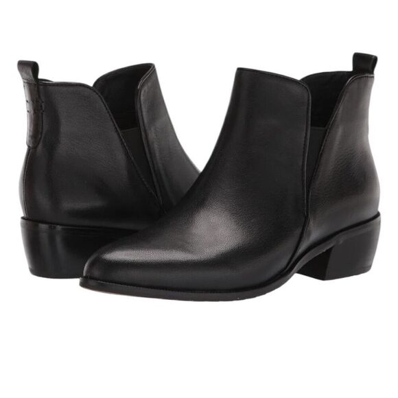 Spring Step Cozze Black Leather Ankle Booties Women’s Size 8.5 or EU 39 - Picture 1 of 11